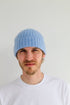 Media docena de gorros de pescador de lana de cordero supersuave - Azul Glaciar