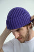 Gorro de pescador de lana de cordero súper suave - Heliotrope Purple | Sombreros