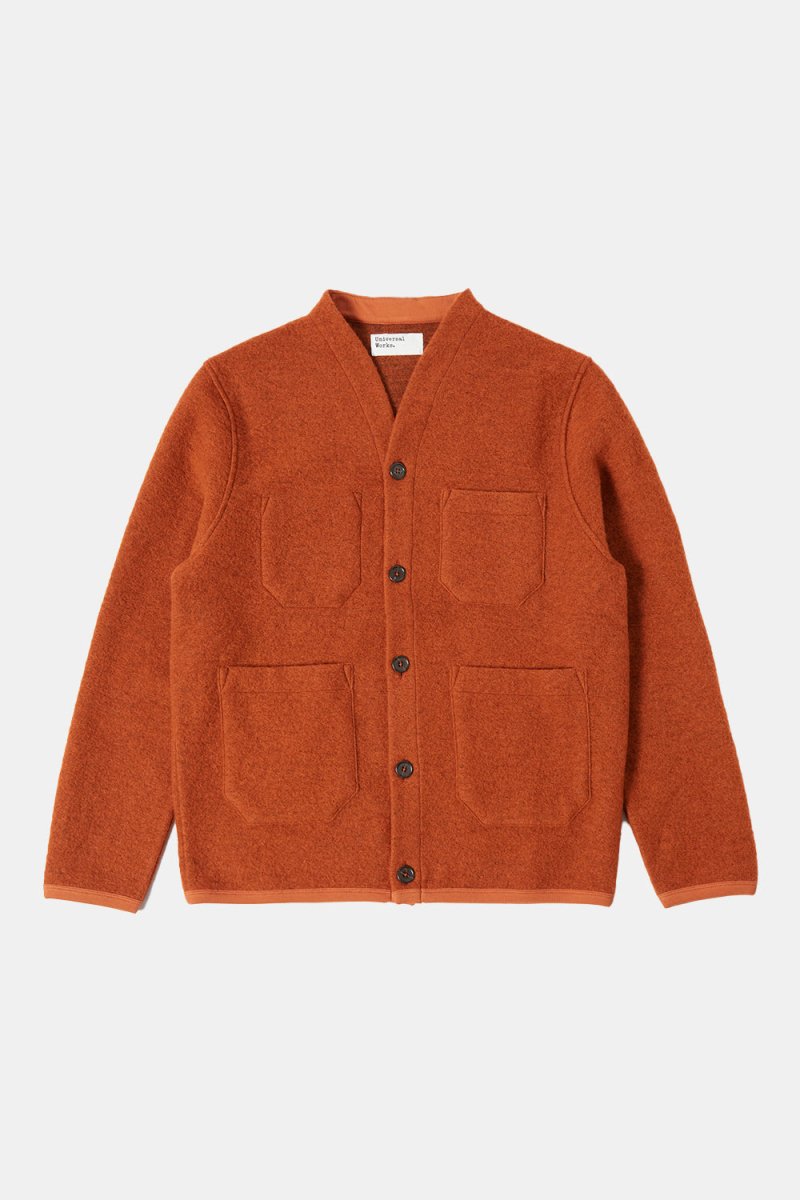 Universal Works Cardigan (Orange) | Sweaters