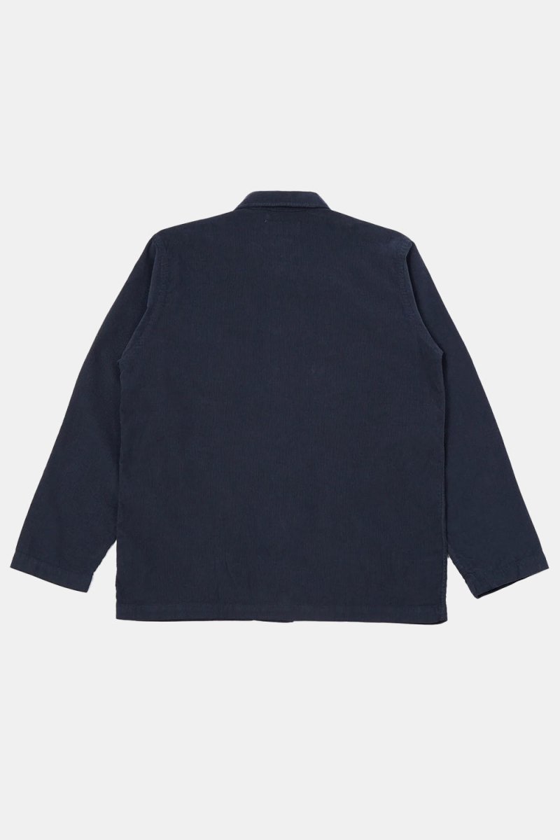 Universal Works Fine Cord Bakers Overshirt (Navy) | Jackets