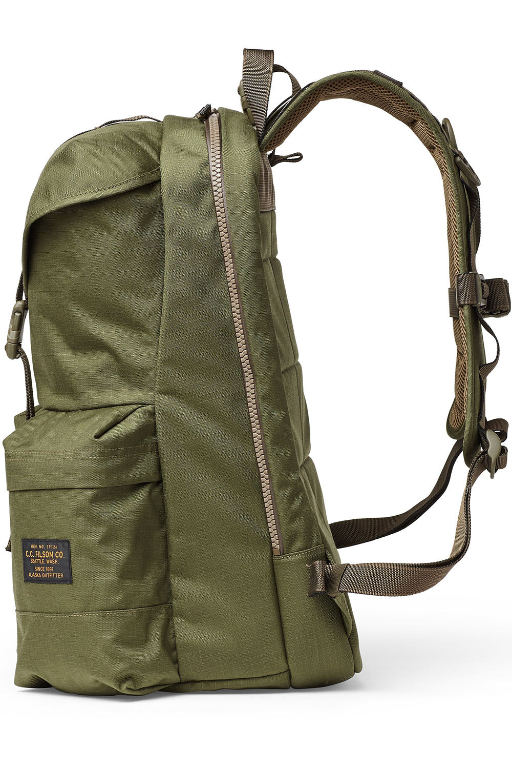 Filson Ripstop Cordura Nylon 35L Backpack (Surplus Green) | Number Six