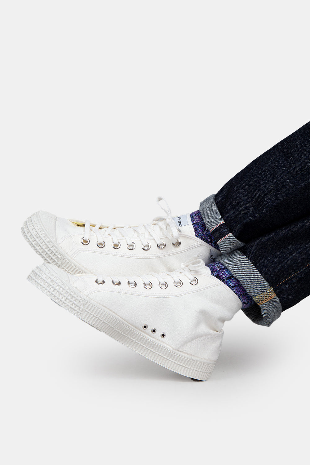 Novesta Star Dribble Trainers (White) | Number Six